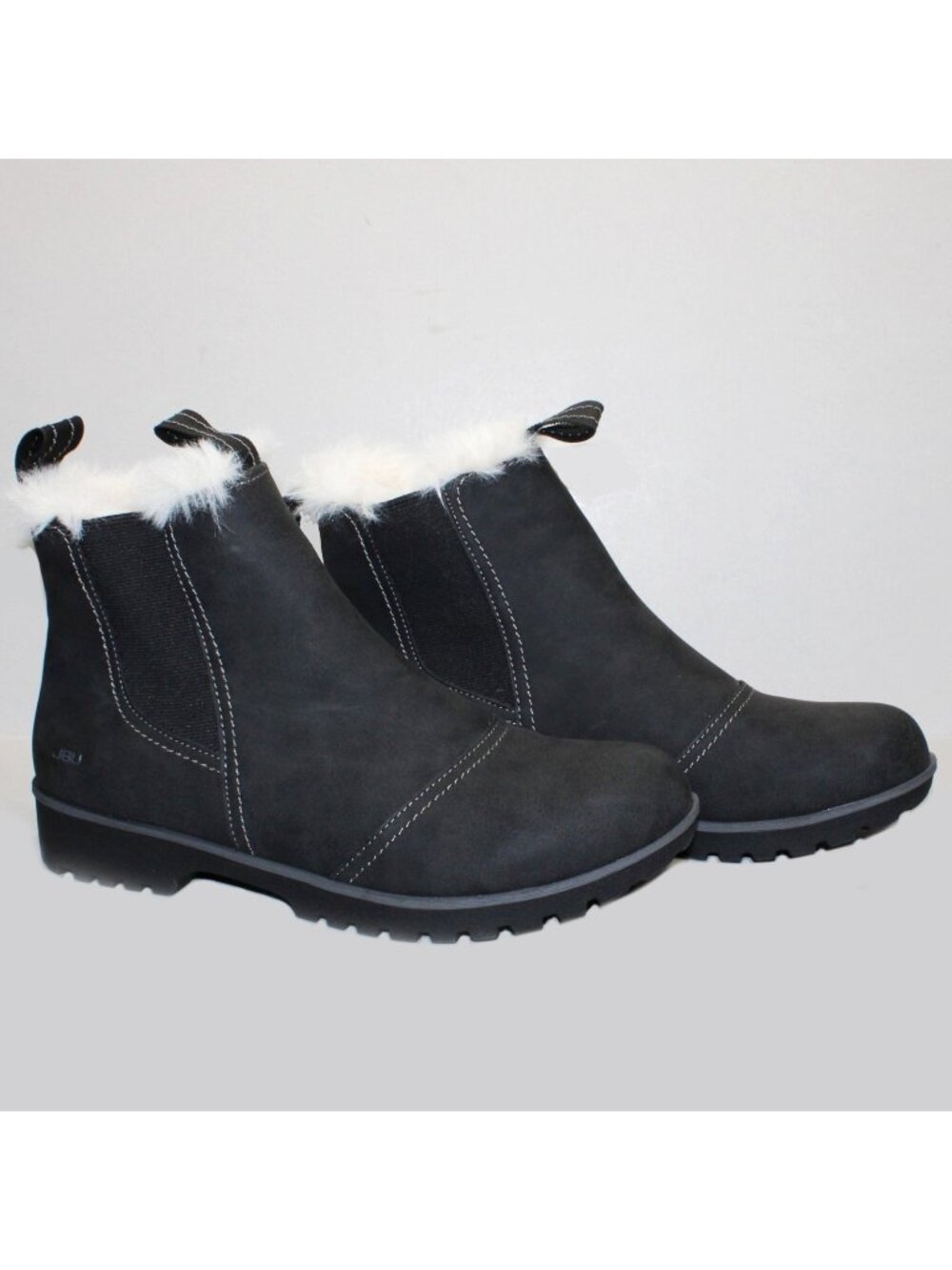 JBU By Jambu Womens Eagle Water Resistant Chelsea Boots 8.5M Gray Faux Suede